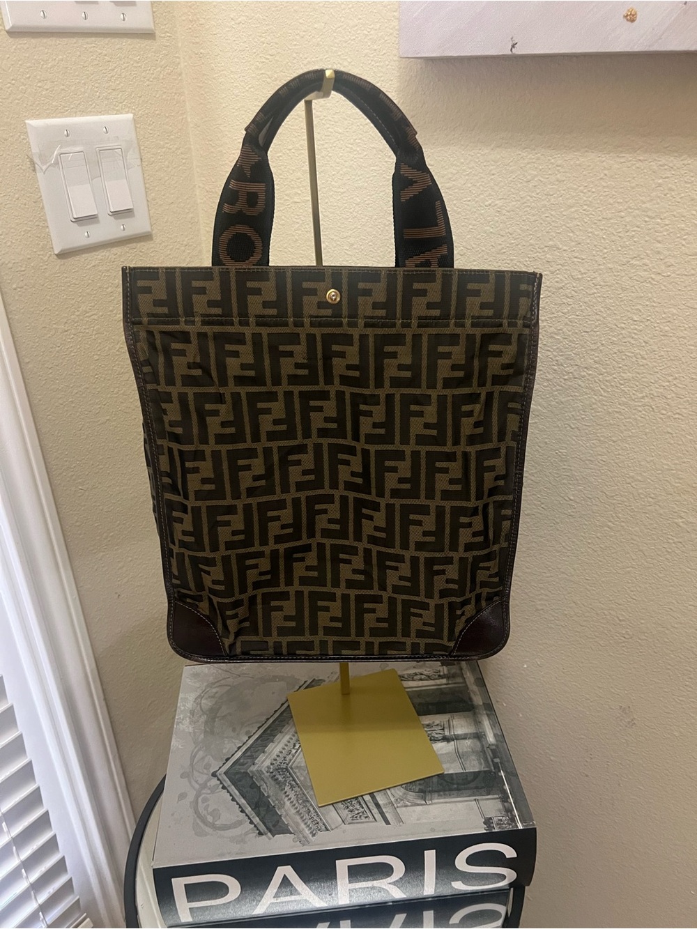 Fendi Brown Monogram Canvas Tote Bag